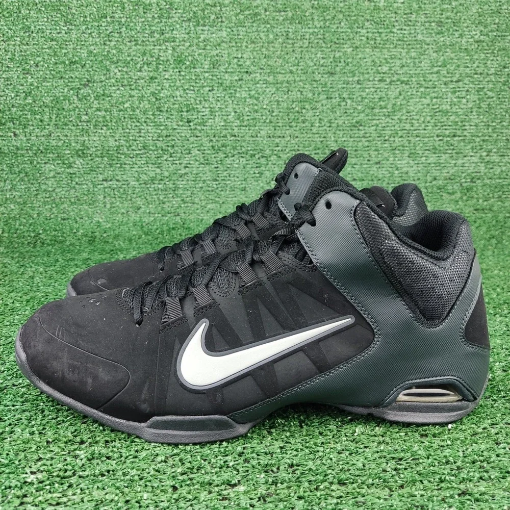 Nike Basketball Shoes Mens 11.5 Black Air Visi Pro 4 599569-001 High Top Sneaker